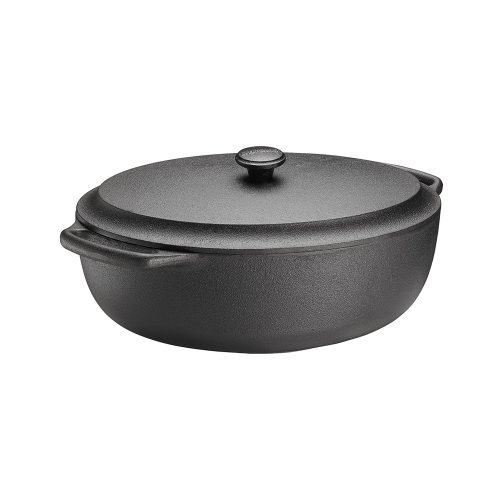 Cast Iron Oval Casserole with Lid, 6L - Gessato Design Store