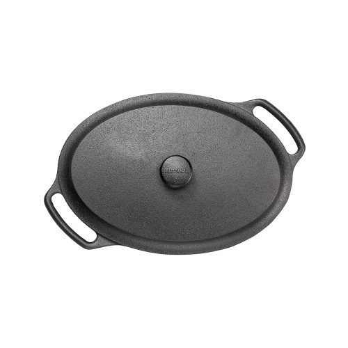 Cast Iron Oval Casserole with Lid, 6L - Gessato Design Store