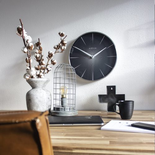 2 Seconds- Wall Clock, Black - Gessato Design Store