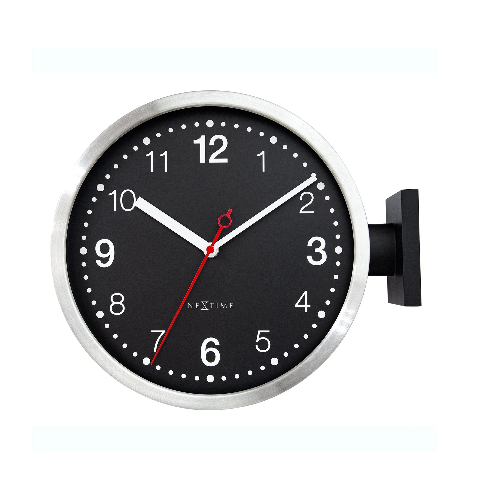 Next Time Clock NeXtime - Station Double Sided - Wall Clock | Gessato Design Store