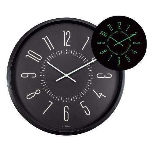 Luminous - Wall Clock, Black - Gessato Design Store