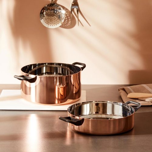 Casserole With Two Handles, Copper - Gessato Design Store