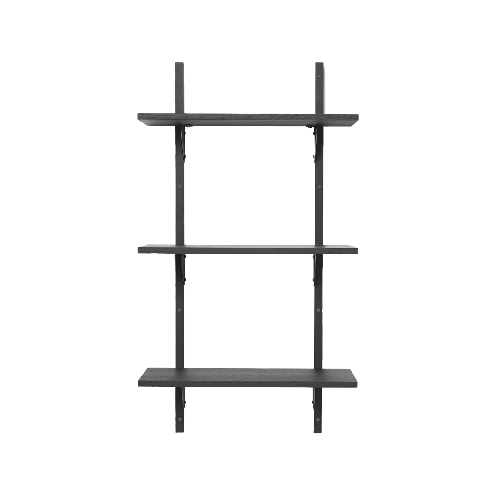 Ferm Living Sector Triple Narrow Black Ash, Black Brass - Gessato Design Store