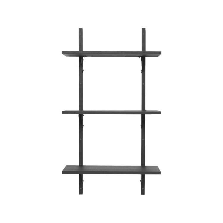Sector Triple Narrow Black Ash, Black Brass