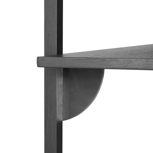 Ferm Living Sector Triple Narrow Black Ash, Black Brass - Gessato Design Store