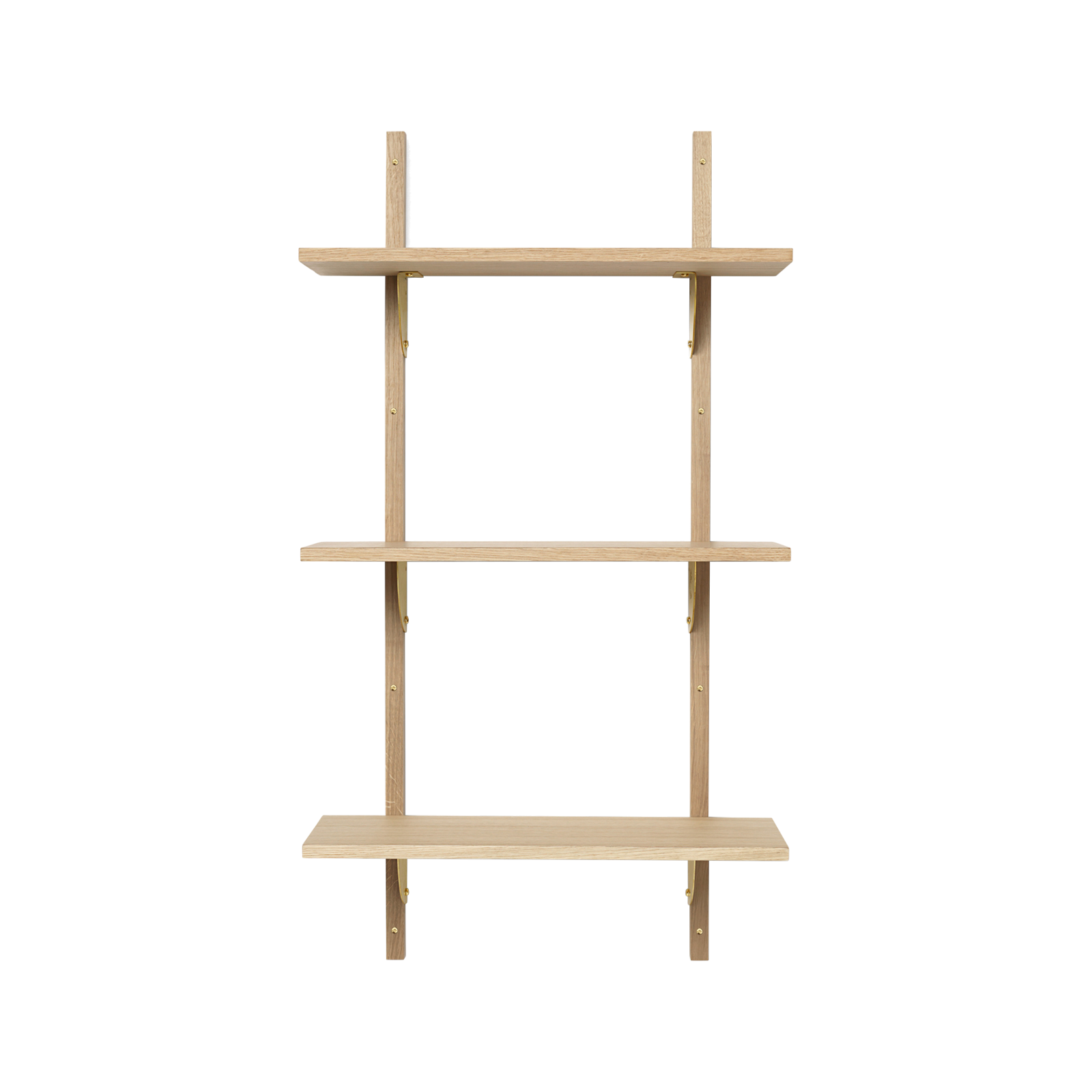 Ferm Living Sector Triple Narrow Oak Brass - Gessato Design Store