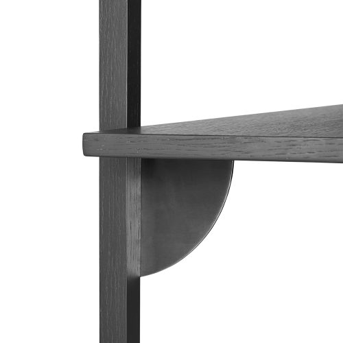 Ferm Living Sector Triple Wide Black Stained Ash - Gessato Design Store