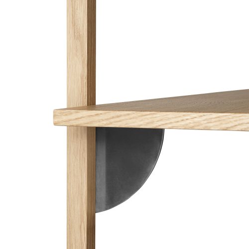 Ferm Living Sector Triple Wide Oak Black Brass - Gessato Design Store