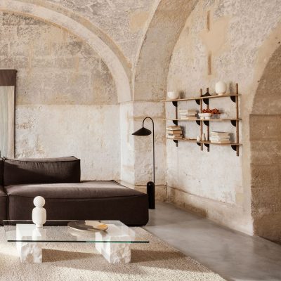 Ferm Living Sector Triple Wide Oak Black Brass - Gessato Design Store