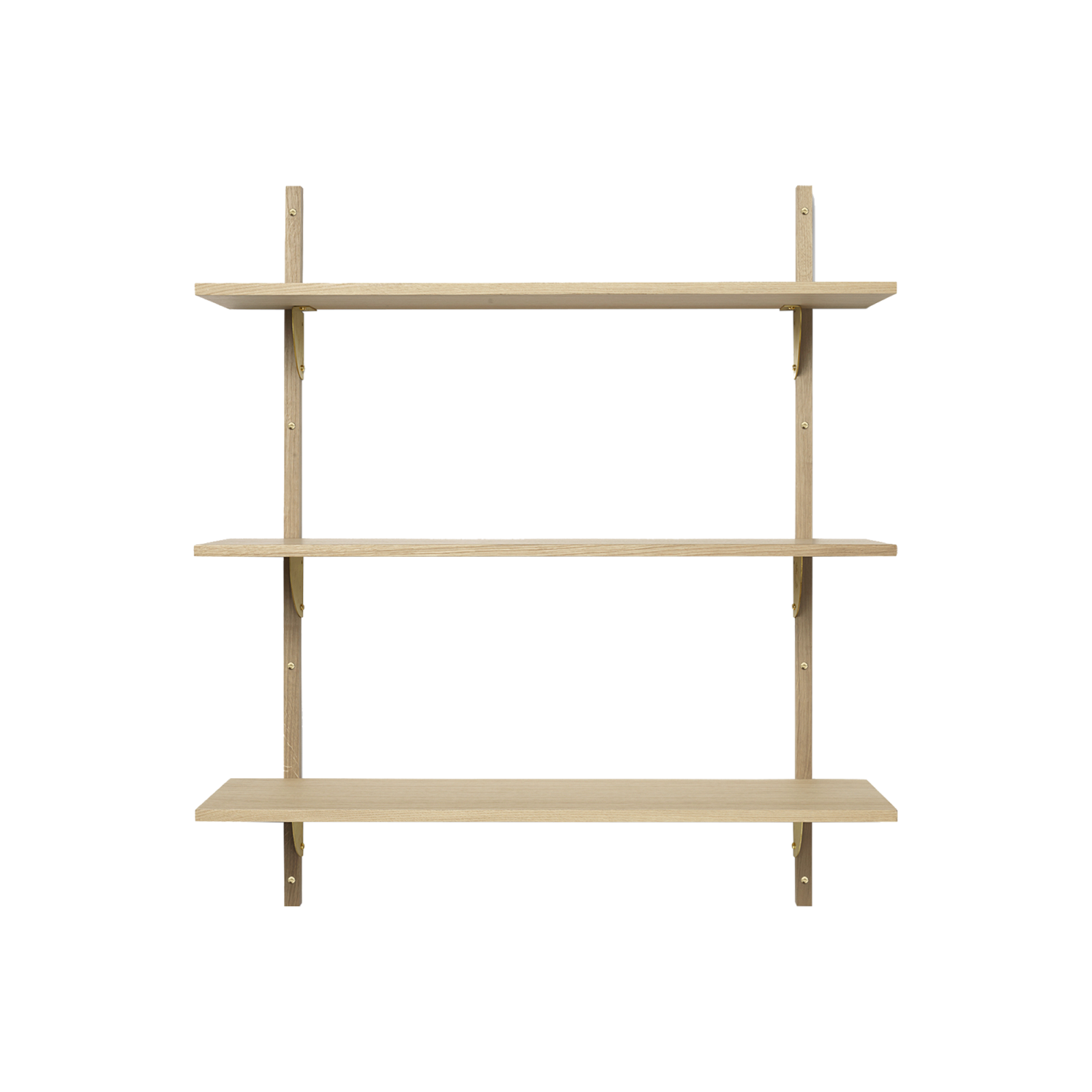 Ferm Living Sector Triple Wide Oak Brass - Gessato Design Store