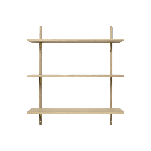 Ferm Living Sector Triple Wide Oak Brass - Gessato Design Store