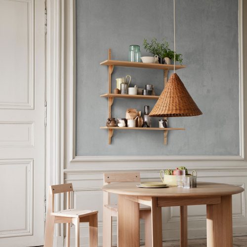 Ferm Living Sector Triple Wide Oak Brass - Gessato Design Store