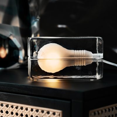 Glass Block Lamp - Gessato Design Store