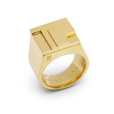 Signet Ring, Gold - Gessato Design Store