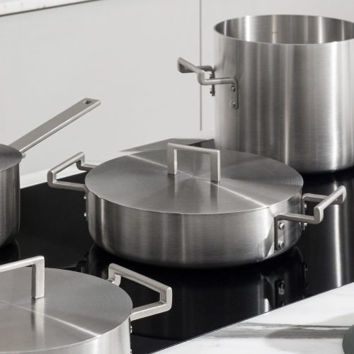 Alessi Convivio Low Casserole with Two Handles - Gessato Design Store