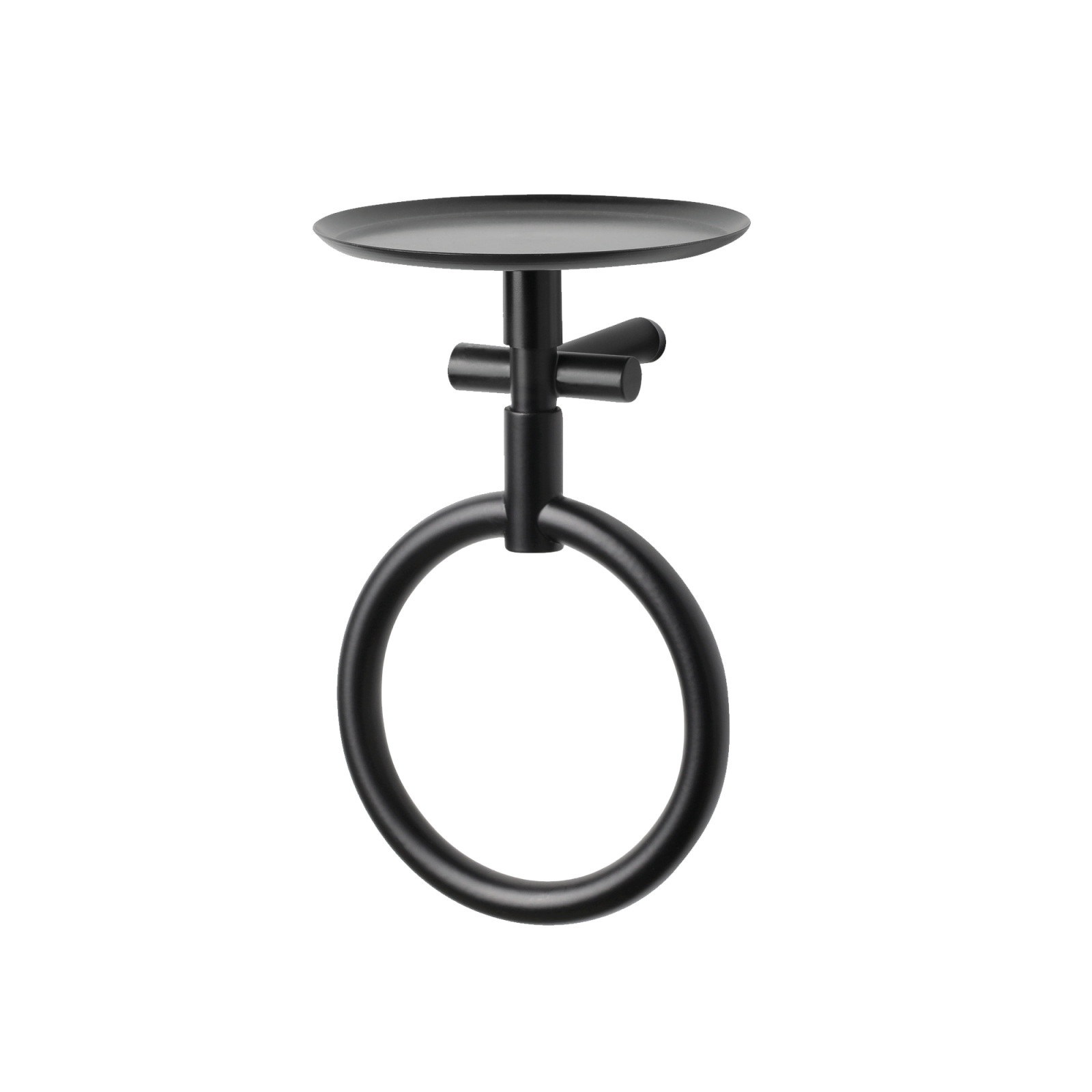 Buck - Ring Towel Holder + Round Shelf - Gessato Design Store