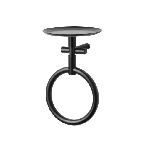 Buck - Ring Towel Holder + Round Shelf - Gessato Design Store