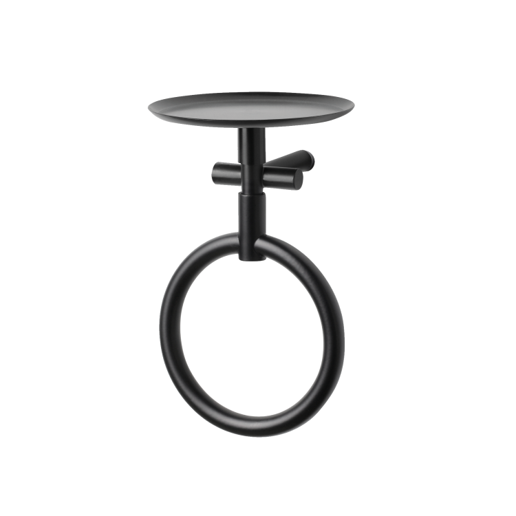 Buck – Ring Towel Holder + Round Shelf