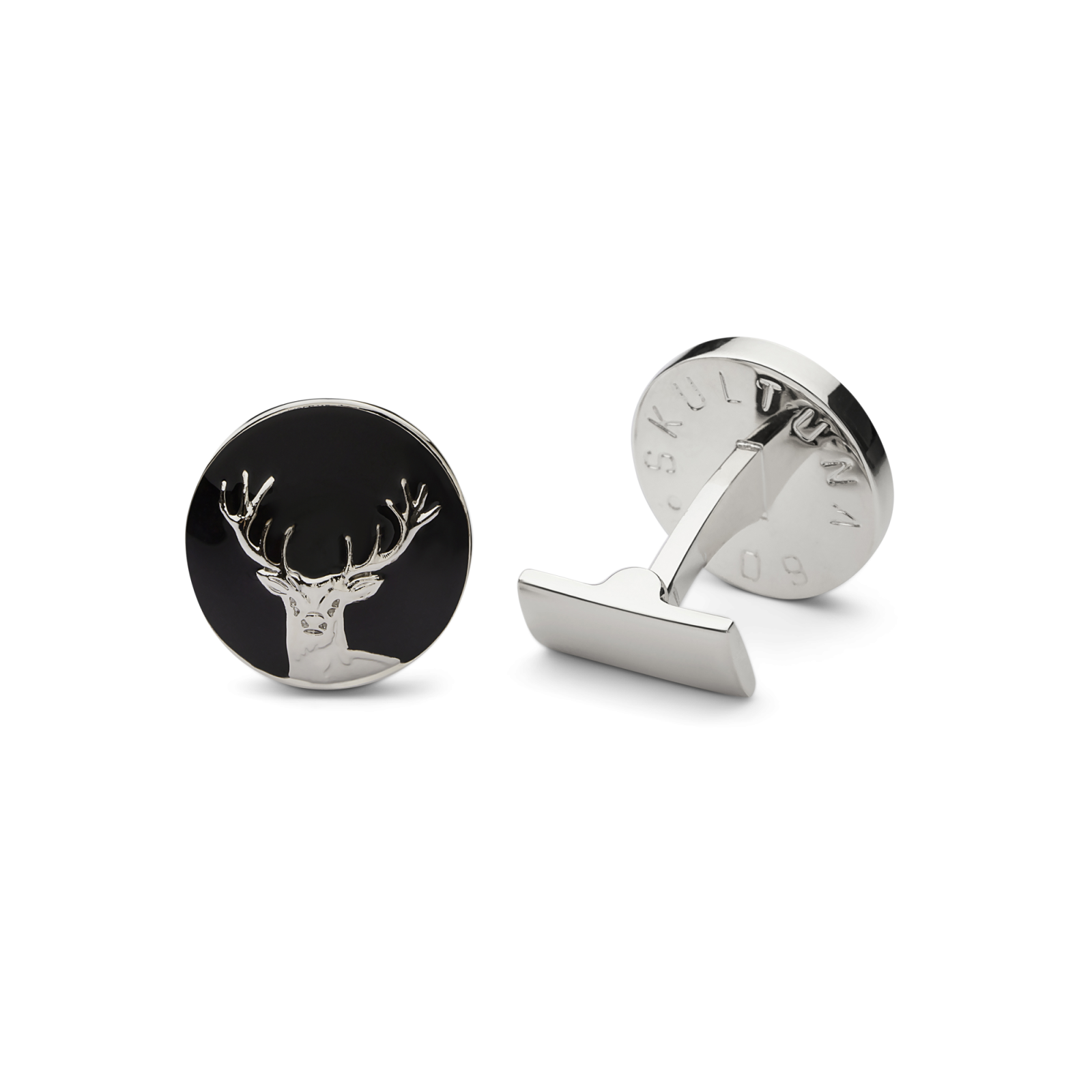 Hunter Cufflinks - Deer, Silver - Gessato Design Store