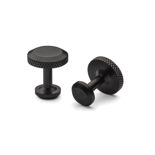 Icon Cufflinks Model 8 – Titanium Black - Gessato Design Store