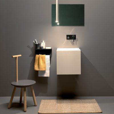 Lissom - Towel Holder + Shelf - Gessato Design Store
