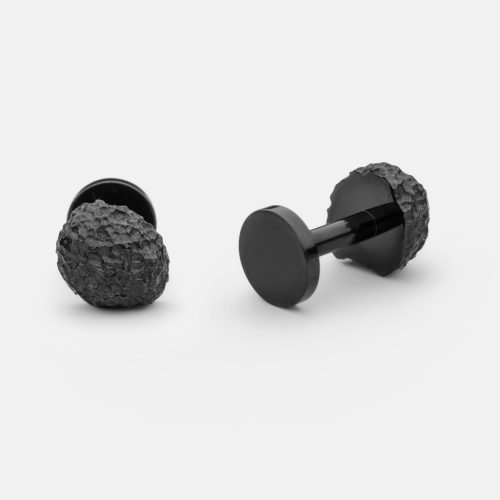 Cufflinks Opaque Objects - Titanium Black - Gessato Design Store