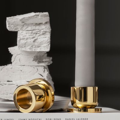 Bijou Brass Candle Holder - Gessato Design Store