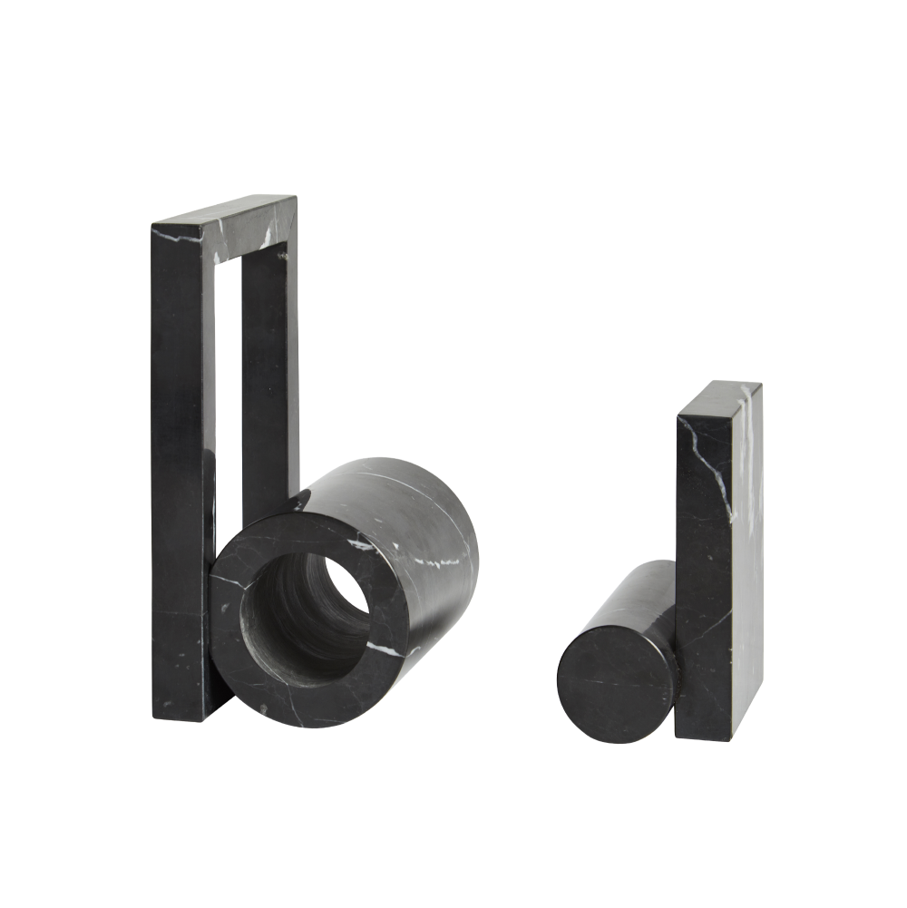 Shadow Marble Bookend Set