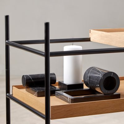 Black Marble Bookends - Gessato Design Store