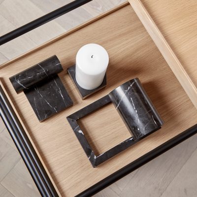 Black Marble Bookends - Gessato Design Store