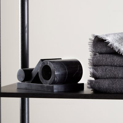 Black Marble Bookends - Gessato Design Store