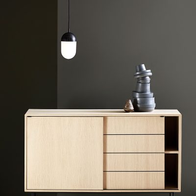 Dot Pendant Large Black - Gessato Design Store