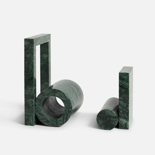 Green Marble Bookends - Gessato Design Store