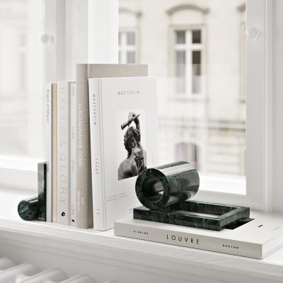 Green Marble Bookends - Gessato Design Store
