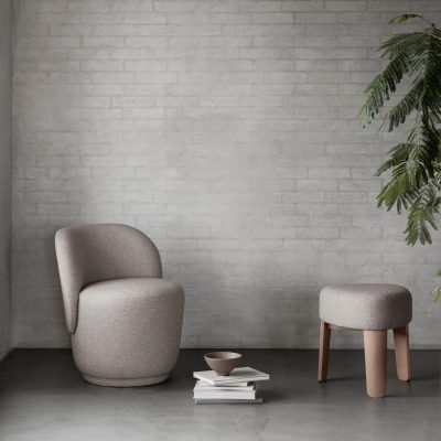 Kuon Upholstered Swivel Chair - Gessato Design Store