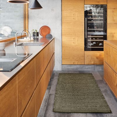 Rombo Rug 75x200 Moss Green - Gessato Design Store