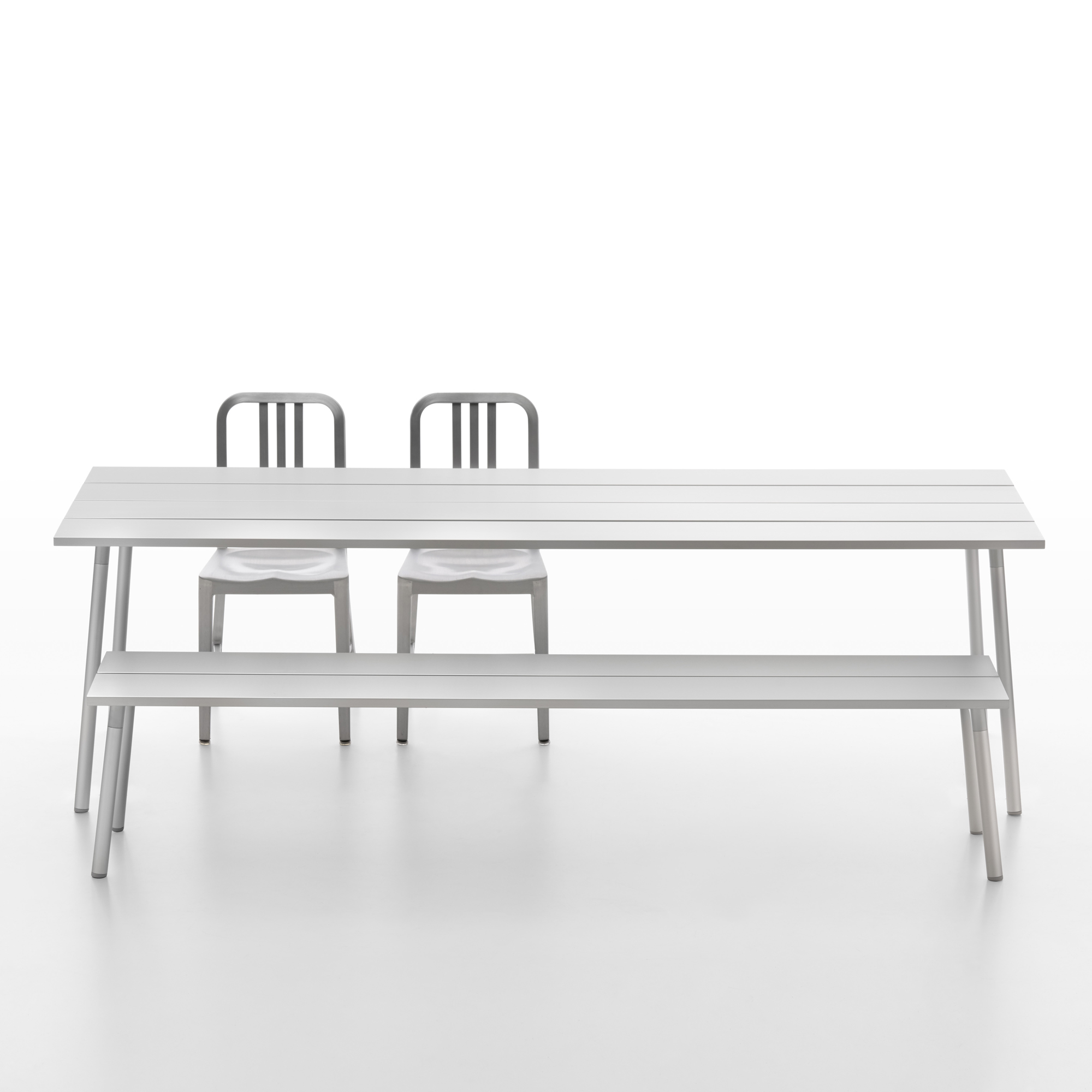 Emeco - Run Bench, Aluminum 4 Seater | Gessato Design Store
