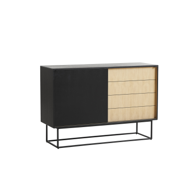 Virka Sideboard High Oak Black - Gessato Design Store