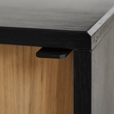 Virka Sideboard High Oak Black - Gessato Design Store