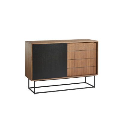 Virka Sideboard High Walnut Black - Gessato Design Store