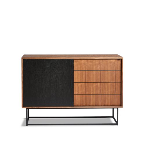 Virka Sideboard High Walnut Black - Gessato Design Store