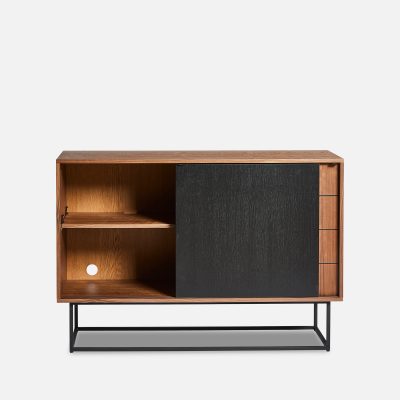 Virka Sideboard High Walnut Black - Gessato Design Store