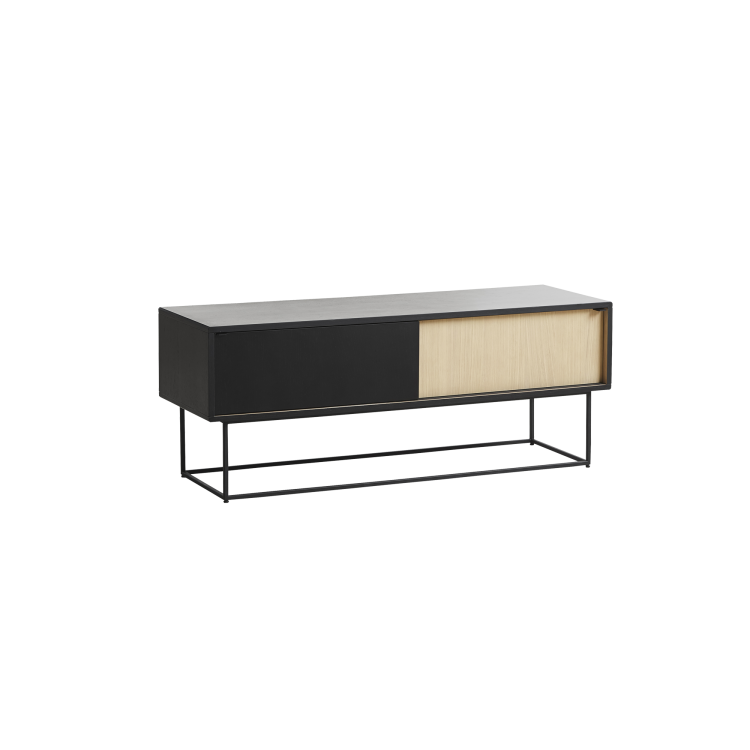Virka Sideboard Low, Oak/Black