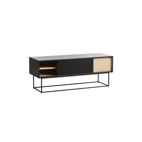 Virka Sideboard Low, Oak/Black - Gessato Design Store