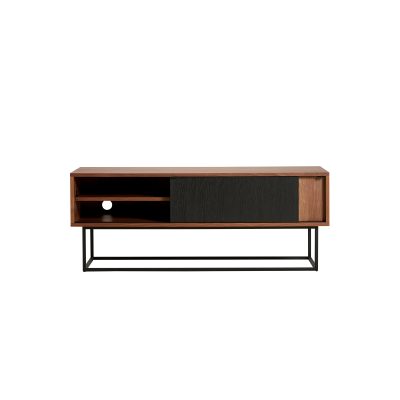 Virka Sideboard Low, Walnut/Black - Gessato Design Store