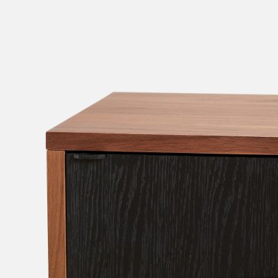 Virka Sideboard Low, Walnut/Black - Gessato Design Store