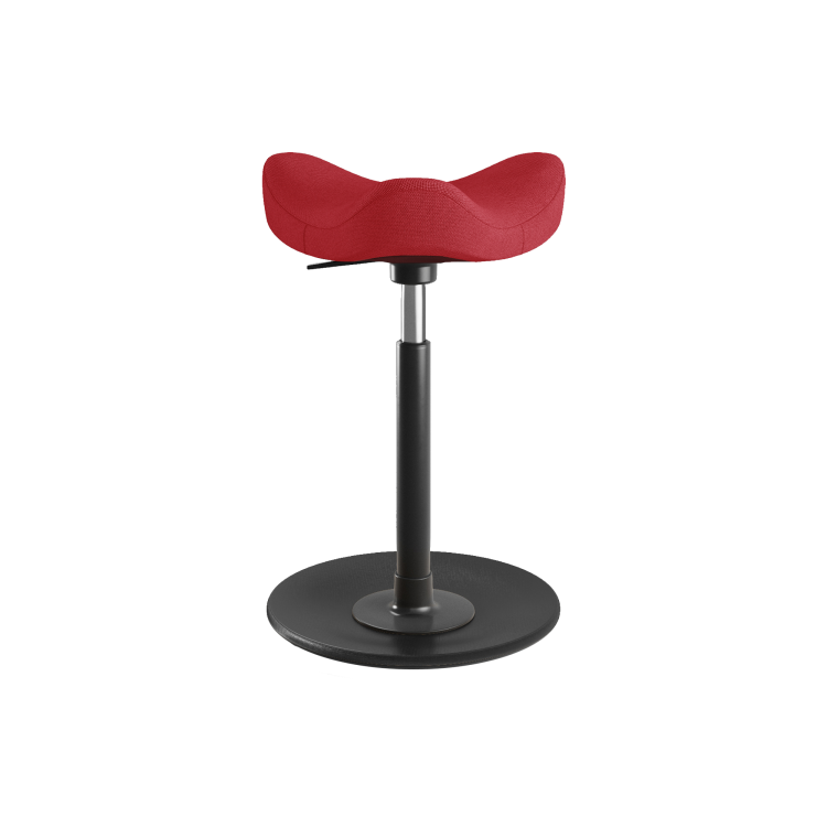 Move™ Sit-Stand Stool – Black / Red