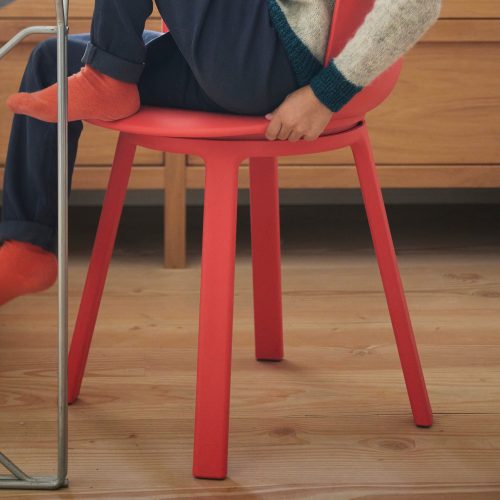 Social® Turn Chair - Red, Set of 2 - Gessato Design Store