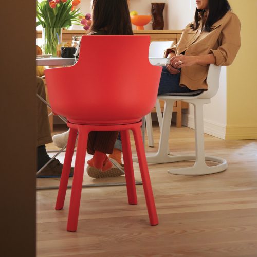 Social® Turn Chair - Red, Set of 2 - Gessato Design Store