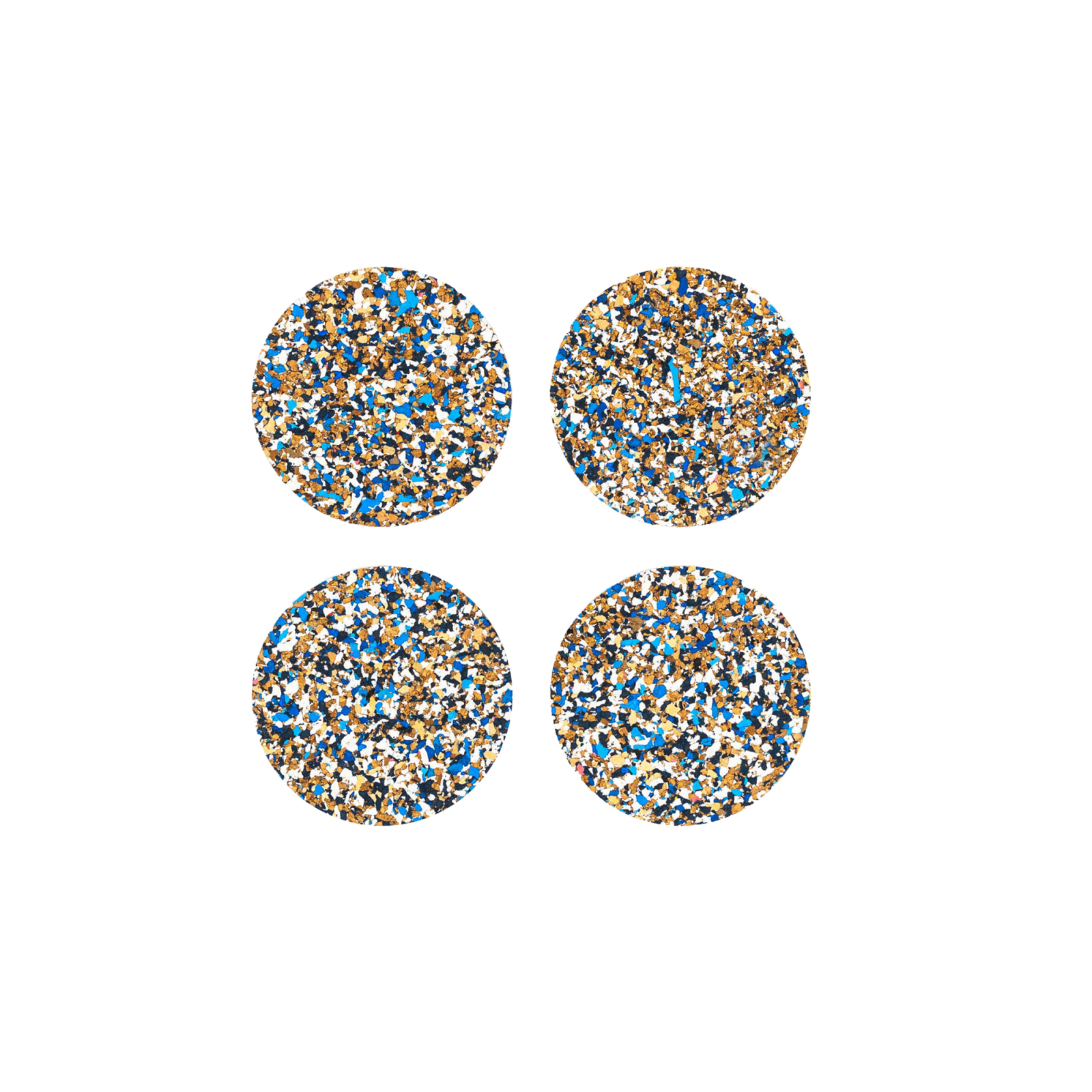 Speckled Coasters Round - Black, Set of 4 (Copy) - Gessato Design Store